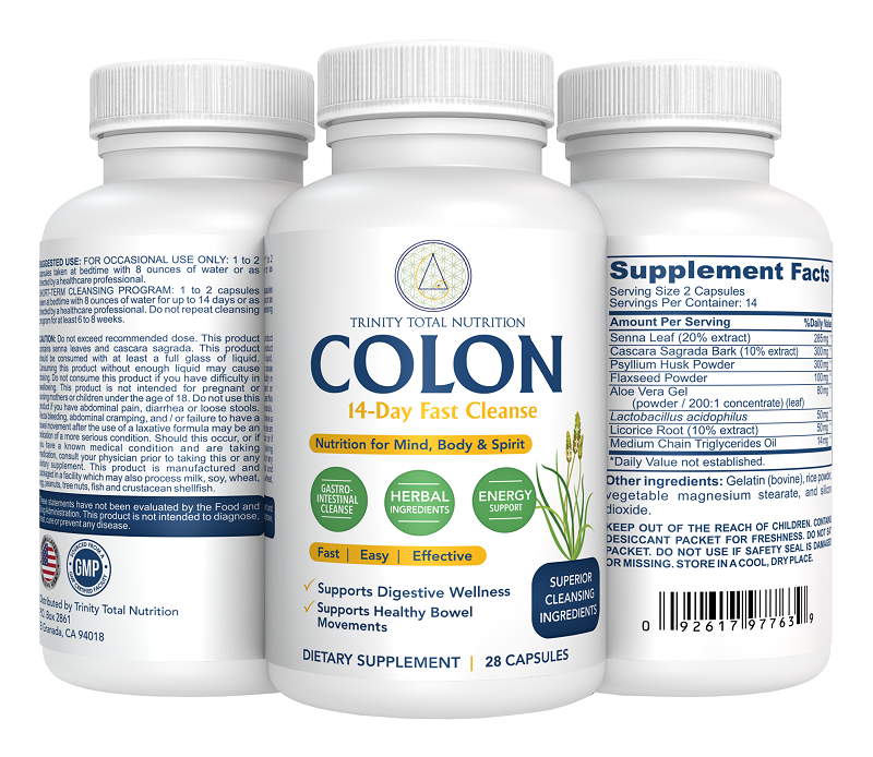 14 Day Quick Colon Cleanse - Trinity Total Nutrition