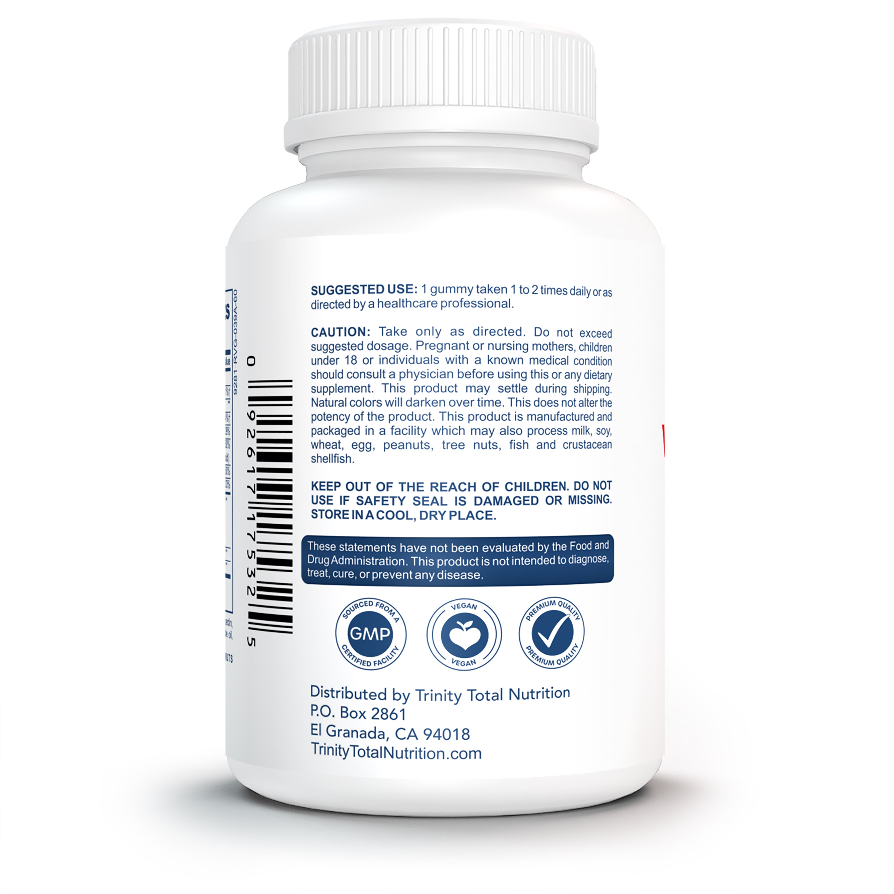 Apple Cider Vinegar Gummies (60 Count) - Trinity Total Nutrition